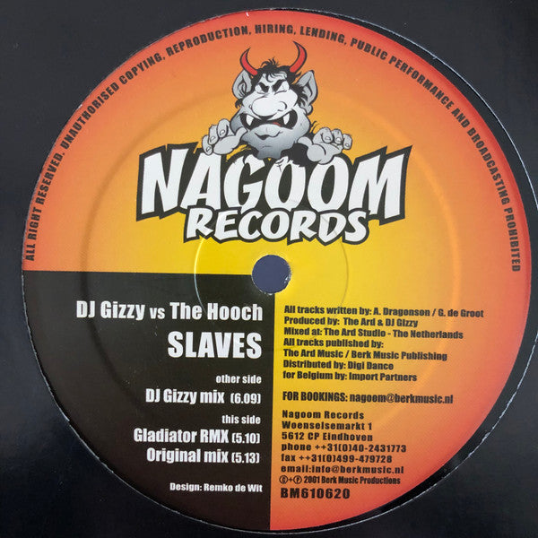 DJ Gizzy vs. The Hooch (2) : Slaves (12")