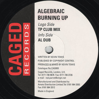 Algebraic : Burning Up (12")