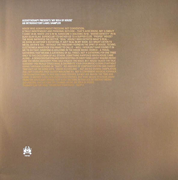 Various : Audiotherapy Presents: My Idea Of House (2x12")