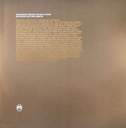 Various : Audiotherapy Presents: My Idea Of House (2x12")
