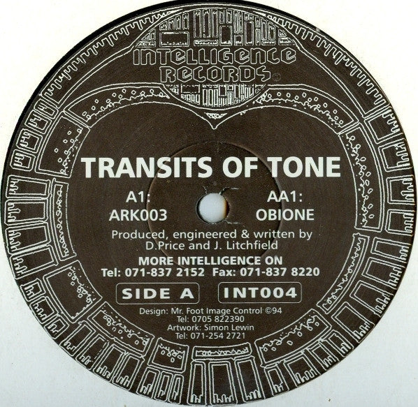Transits Of Tone : Ark 003 / Obione (12")