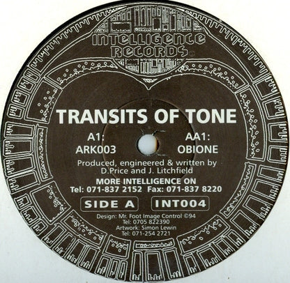 Transits Of Tone : Ark 003 / Obione (12")