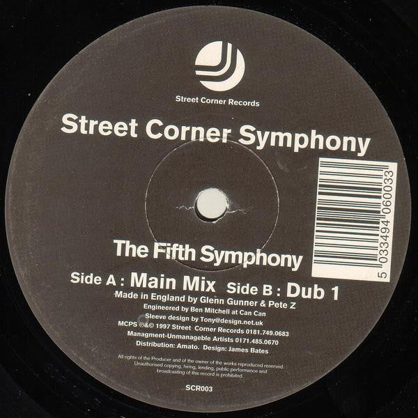 Street Corner Symphony : The Fifth Symphony (12")
