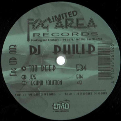 DJ Philip : Too Deep (12", Ltd)
