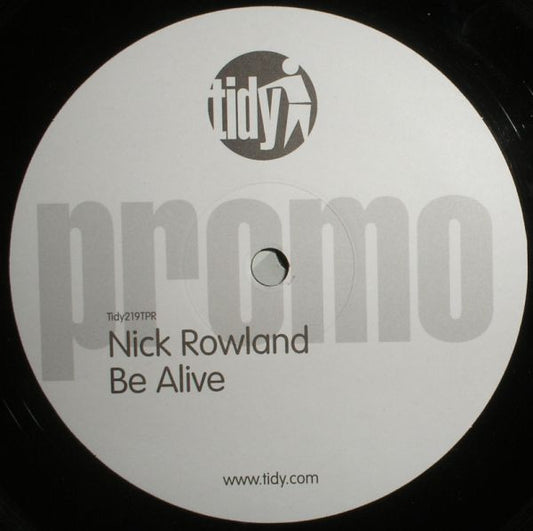 Nick Rowland : Be Alive / H2O (12", Promo)