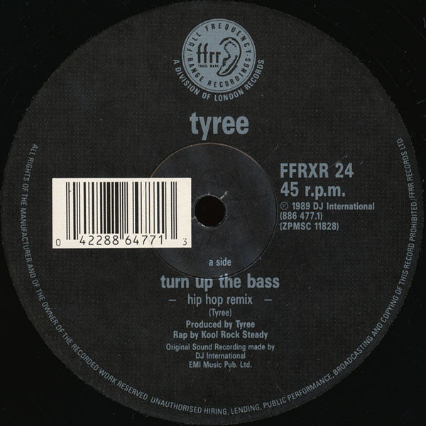 Tyree* : Turn Up The Bass (Remix) (12")