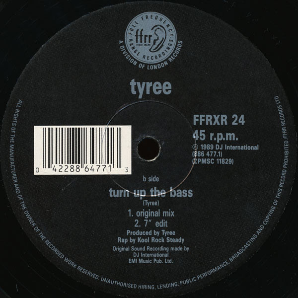 Tyree* : Turn Up The Bass (Remix) (12")