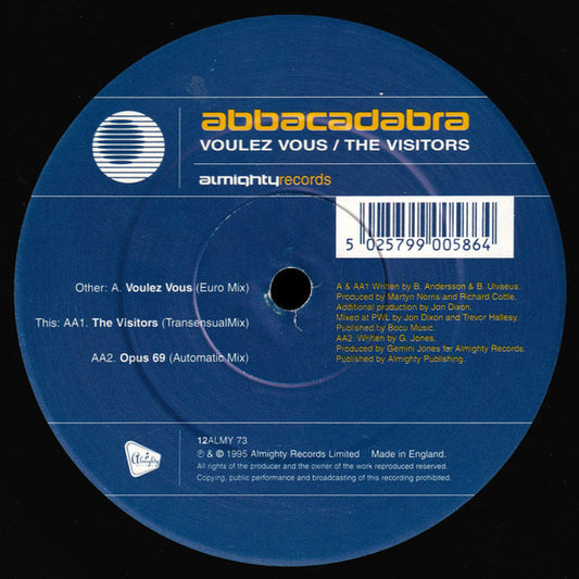 Abbacadabra : Voulez Vous / The Visitors (12")