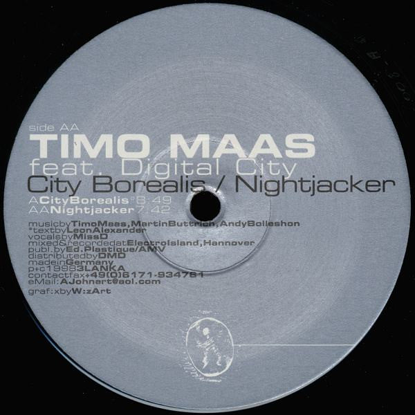 Timo Maas feat. Digital City : City Borealis / Nightjacker (12")