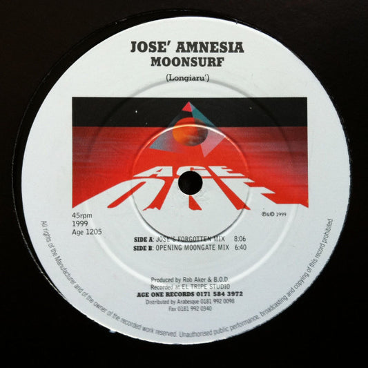 Jose Amnesia : Moonsurf (12")