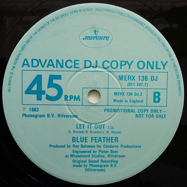 Blue Feather : Let It Out (MF Mastermix) (12", Promo)