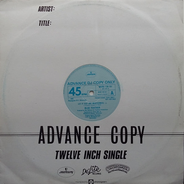 Blue Feather : Let It Out (MF Mastermix) (12", Promo)