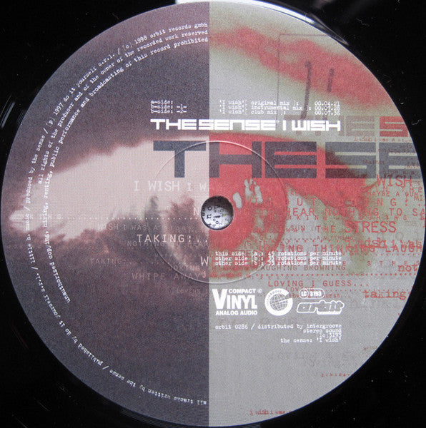 The Sense (4) : I Wish (12")