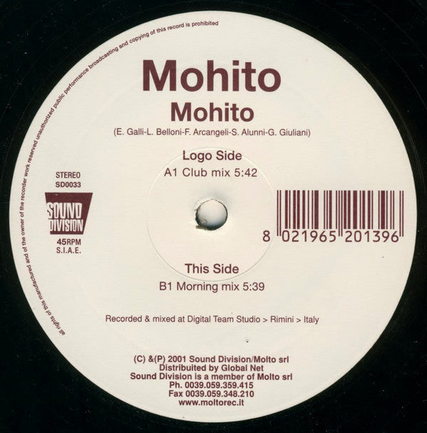 Mohito (2) : Mohito (12")
