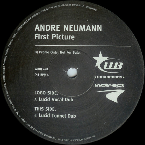 Andre Neumann : First Picture  (12", Promo)
