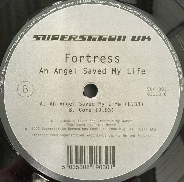 Fortress : An Angel Saved My Life (12")