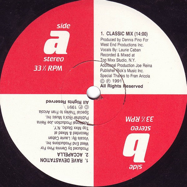 Devastation : I Feel Love (12")