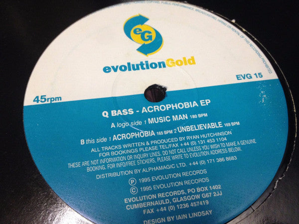 Q-Bass (2) : Acrophobia EP (12", EP)