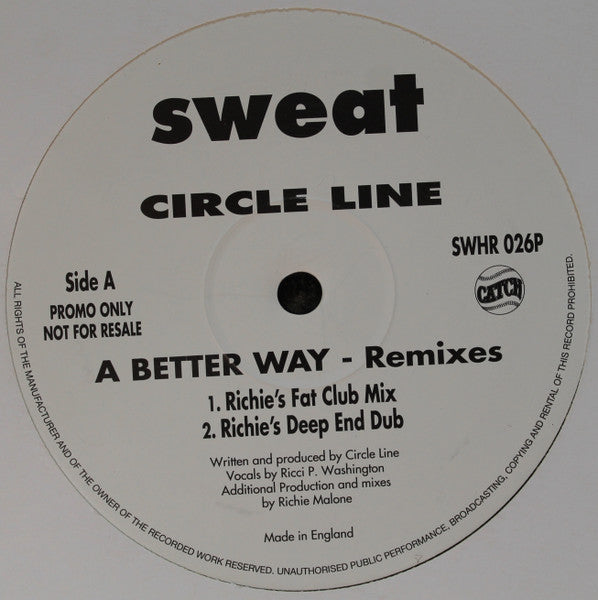 Circle Line : A Better Way - Remixes (12", Promo)