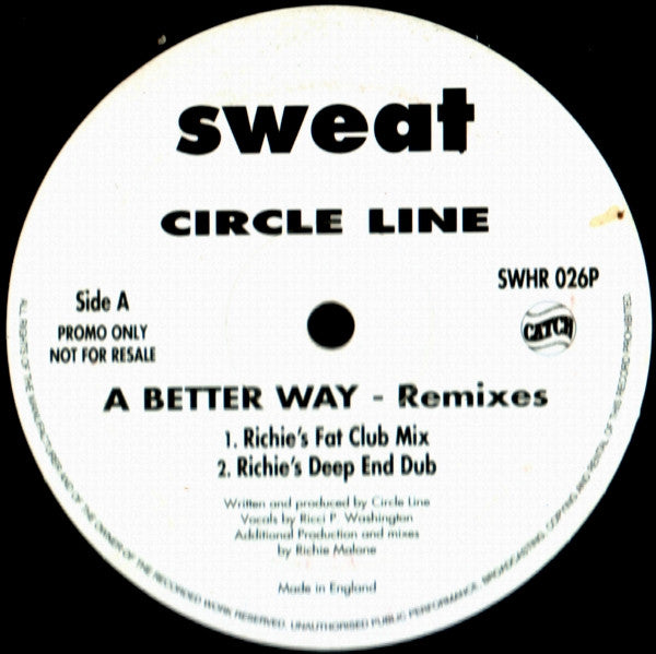 Circle Line : A Better Way - Remixes (12", Promo)
