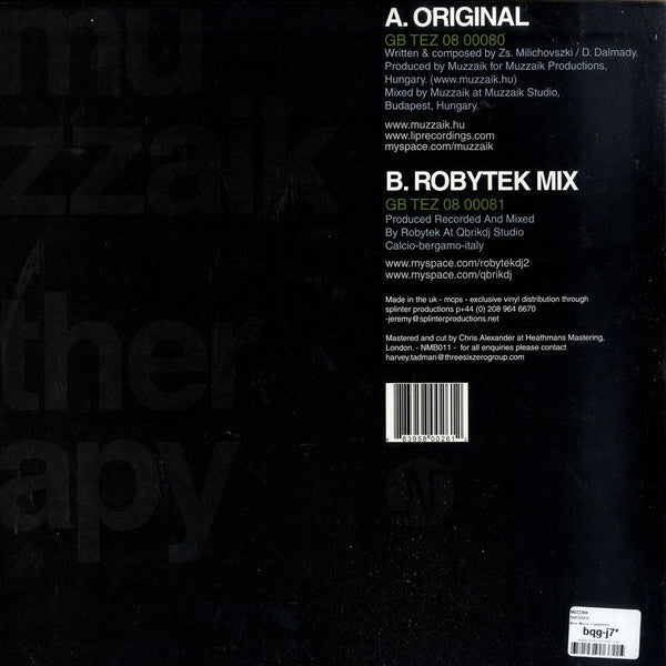 Muzzaik : Therapy (12")