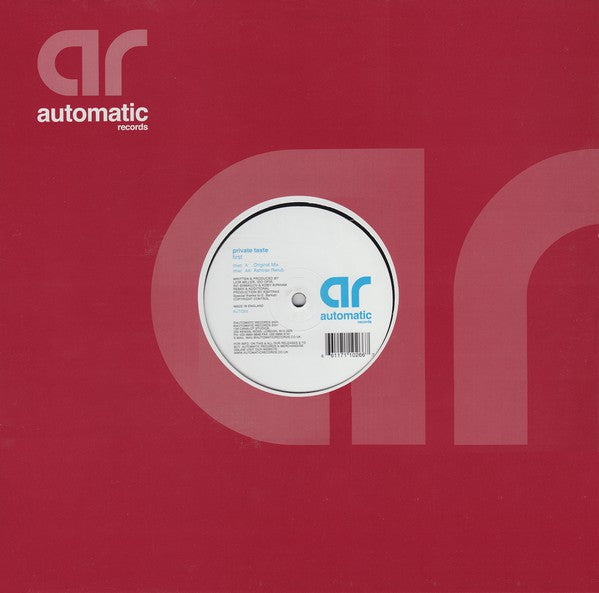 Private Taste : First (12")