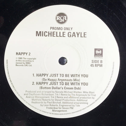 Michelle Gayle : Happy Just To Be With You (12", Promo)