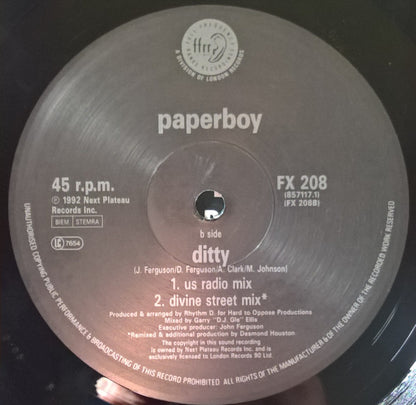 Paperboy : Ditty (12")