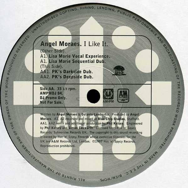 Angel Moraes : I Like It (12", Promo)