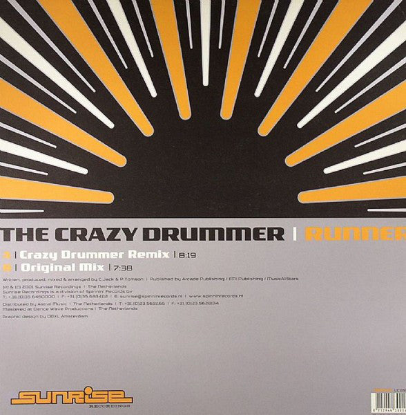 The Crazy Drummer : Runner (12")