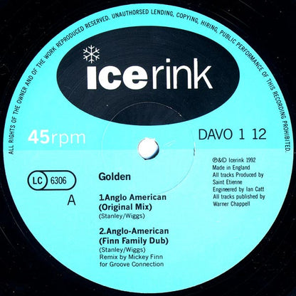 Golden (2) : Anglo American / Don't Destroy Me (12", Single)