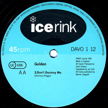 Golden (2) : Anglo American / Don't Destroy Me (12", Single)