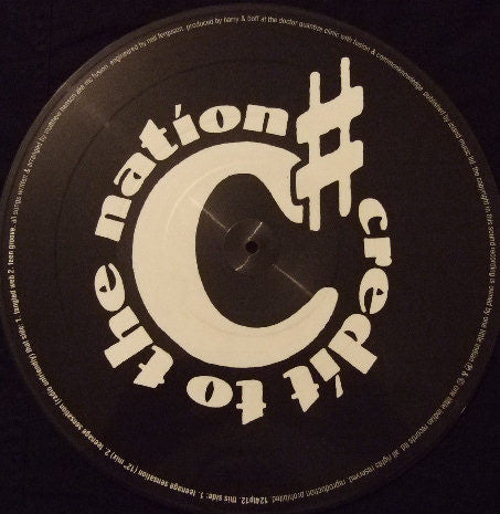 Credit To The Nation : Teenage Sensation (12", Ltd, Pic)
