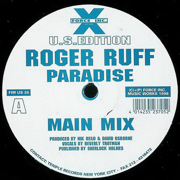 Roger Ruff : Paradise (12")