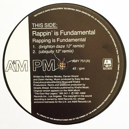 Rappin' Is Fundamental : Rapping Is Fundamental (12")
