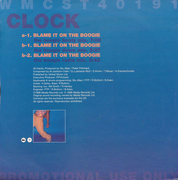 Clock : Blame It On The Boogie (12", Promo)