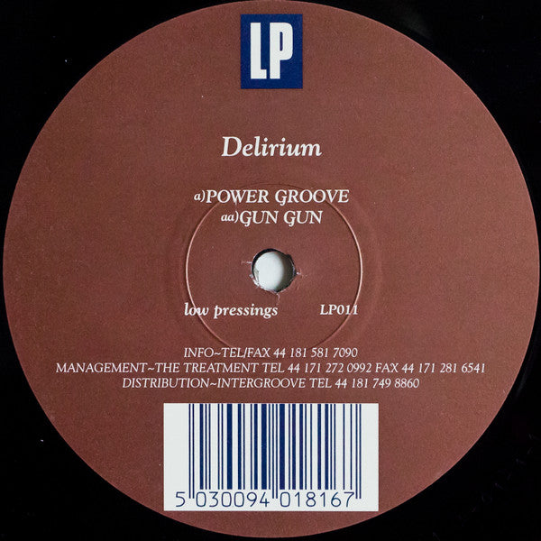 Delirium : Power Groove / Gun Gun (12")
