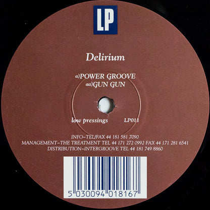 Delirium : Power Groove / Gun Gun (12")
