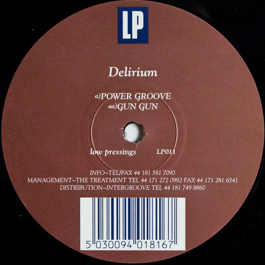 Delirium : Power Groove / Gun Gun (12")