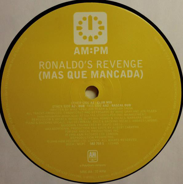 Ronaldo's Revenge : Mas Que Mancada (12", Single)