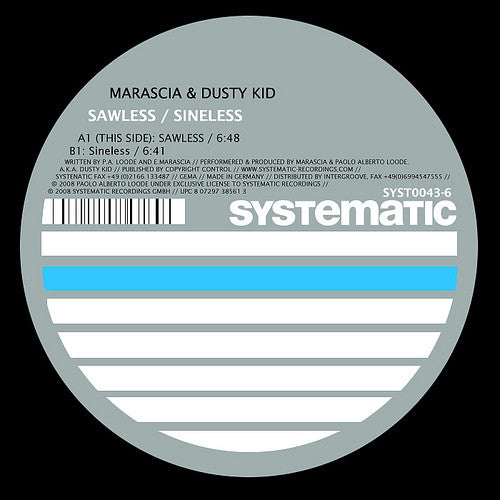 Dusty Kid & Marascia : Sawless / Sineless (12")