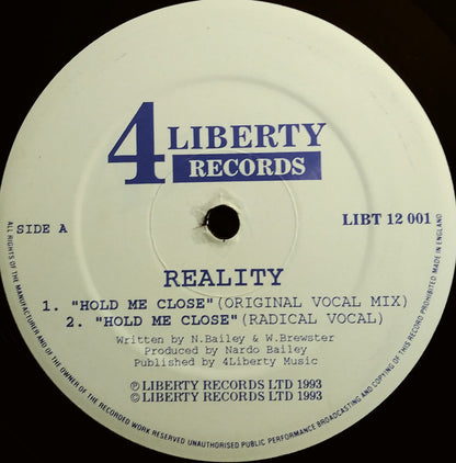 Reality (2) : Hold Me Close (12")