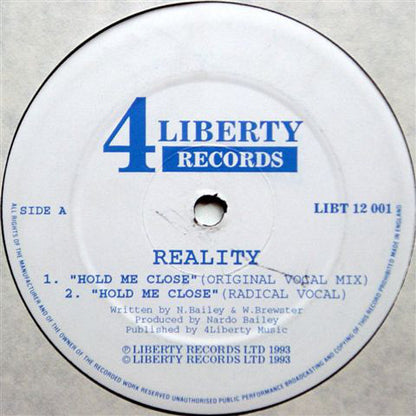 Reality (2) : Hold Me Close (12")