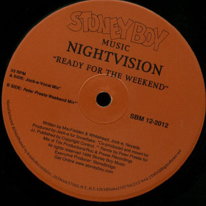 Nightvision : Ready For The Weekend (12")