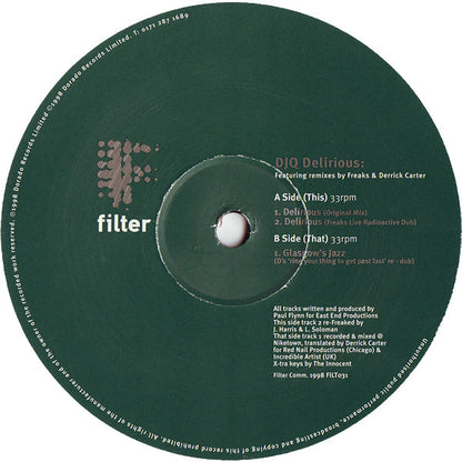 DJQ* : Delirious (12")