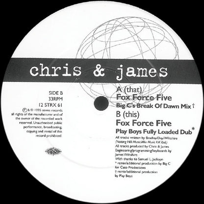 Chris & James : Fox Force Five (The Remixes) (12")