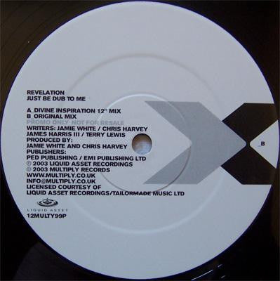 Revelation (4) : Just Be Dub To Me (12", Promo)