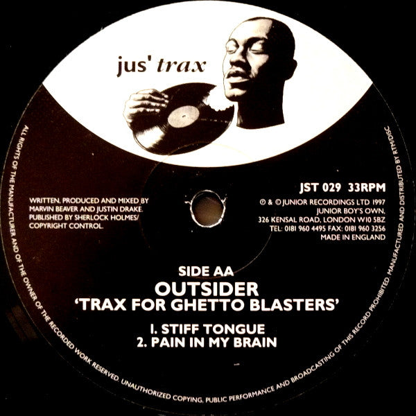 Outsider : Trax For Ghetto Blasters (12")