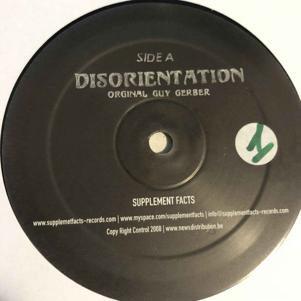 Guy Gerber : Disorientation (12")