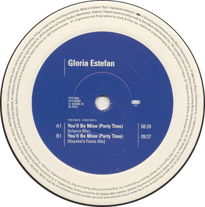 Gloria Estefan : You'll Be Mine (Party Time) (12", Single, Promo)